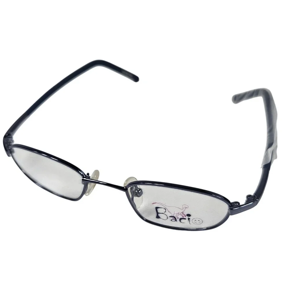 Vintage Baci Kids Eyeglasses Frames TQ511B Blue Oval 40 17 130 NWT New Old Stock